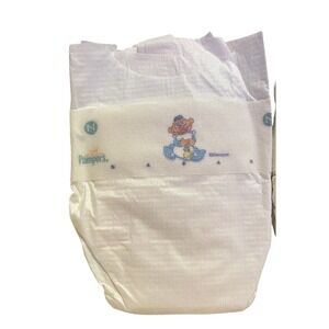 Vintage 90s Pampers Baby Dry Sesame Street Henson Diaper‎ Newborn Ernie